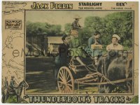 7p902 THUNDERBOLT'S TRACKS LC 1927 Jack Perrin, Buzz Barton & pretty ladies riding wagon!