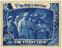 7p908 TIM TYLER'S LUCK chapter 7 LC 1937 Frankie Thomas, Africa serial, The King of the Gorillas!