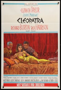 7r512 CLEOPATRA Aust 1sh 1963 Elizabeth Taylor, Richard Burton, Rex Harrison