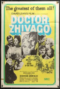 7r518 DOCTOR ZHIVAGO Aust 1sh R1970s Omar Sharif, Julie Christie, David Lean, Terpning art!