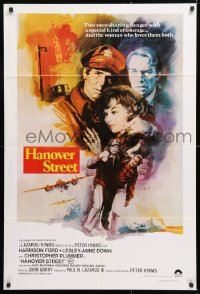 7r530 HANOVER STREET Aust 1sh 1979 cool art of Plummer, Harrison Ford & Lesley-Anne Down in WWII!