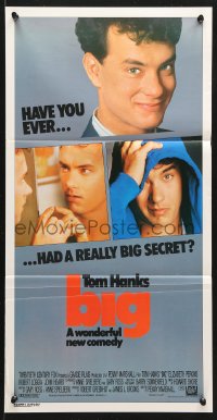 7r632 BIG Aust daybill 1988 great close-ups of Tom Hanks who has a really big secret!