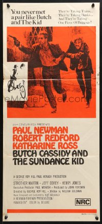 7r649 BUTCH CASSIDY & THE SUNDANCE KID Aust daybill R1970s Paul Newman, Robert Redford, Ross!