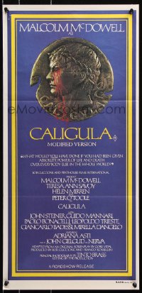 7r650 CALIGULA Aust daybill 1981 Malcolm McDowell, Penthouse's Bob Guccione sex epic!