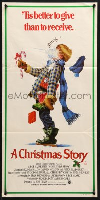 7r667 CHRISTMAS STORY Aust daybill 1984 best classic Christmas movie, great different art!