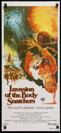7r777 INVASION OF THE BODY SNATCHERS Aust daybill 1978 Kaufman remake, cool & different!