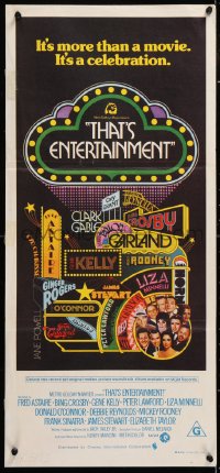 7r956 THAT'S ENTERTAINMENT Aust daybill 1974 classic MGM Hollywood scenes, it's a celebration!