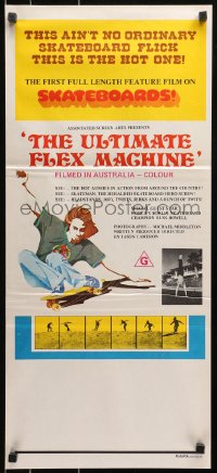 7r973 ULTIMATE FLEX MACHINE Aust daybill 1975 Jason Cameron, no ordinary skateboarding documentary!