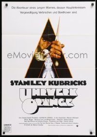 7r201 CLOCKWORK ORANGE German 1972 Stanley Kubrick classic, Philip Castle art of Malcolm McDowell!