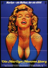 7r225 GOODBYE NORMA JEAN German 1976 Misty Rowe, great close up art of sexiest Marilyn Monroe!