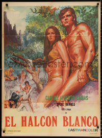 7r037 KING OF THE JUNGLE Mexican poster 1969 Tarzan en la gruta del oro, Steve Hawkes!