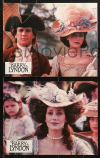 7r481 BARRY LYNDON 6 French LCs 1976 directed by Stanley Kubrick, Ryan O'Neal & Marisa Berenson!