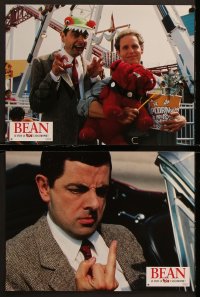 7r418 BEAN 8 French LCs 1997 Peter MacNicol, Rowan Atkinson is Mr. Bean in Hollywood!