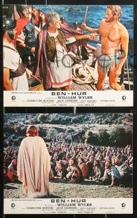 7r479 BEN-HUR 6 French LCs R1970s Charlton Heston, William Wyler classic religious epic!