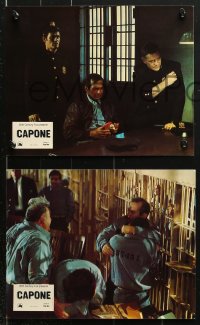 7r359 CAPONE 9 style B French LCs 1975 gangster legend Ben Gazzara w/sexy Susan Blakely!