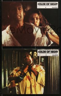 7r328 COLOR OF NIGHT 12 French LCs 1994 Bruce Willis & Jane March in the heat of desire!