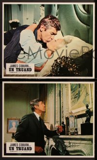 7r409 DEAD HEAT ON A MERRY-GO-ROUND 8 style B French LCs 1966 James Coburn, Camilla Sparv, different images!