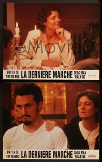 7r408 DEAD MAN WALKING 8 French LCs 1996 great images of Best Actress Susan Sarandon, Sean Penn!