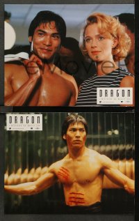 7r323 DRAGON: THE BRUCE LEE STORY 12 French LCs 1993 Bruce Lee bio, Jason Scott Lee, Lauren Holly!