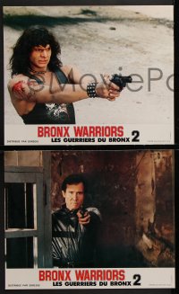 7r321 ESCAPE FROM THE BRONX 12 French LCs 1984 Fuga Dal Bronx, wild different action images!