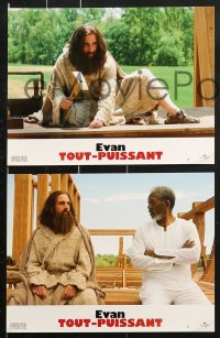 7r404 EVAN ALMIGHTY 8 French LCs 2007 wacky images of Steve Carell as Noah w/animals!