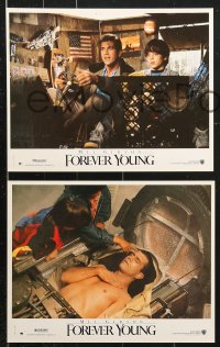 7r468 FOREVER YOUNG 6 French LCs 1993 romantic images of Mel Gibson & Jamie Lee Curtis!