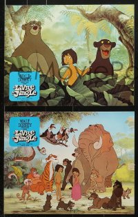 7r356 JUNGLE BOOK 9 style A French LCs R1970s Walt Disney classic, great images of Mowgli & friends!