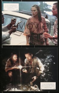 7r352 ROMANCING THE STONE 9 style A French LCs 1984 Robert Zemeckis, Michael Douglas & Kathleen Turner!