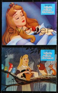 7r307 SLEEPING BEAUTY 12 French LCs R1970s Walt Disney cartoon fairy tale fantasy classic!