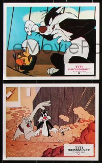 7r438 TITI GROSMINET ET LEURS AMIS 6 French LCs 1970s Sylvester & Tweetybird animation!