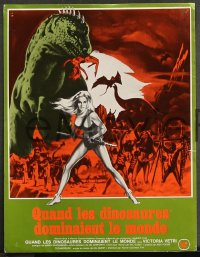 7r301 WHEN DINOSAURS RULED THE EARTH 13 French LCs 1971 Hammer, sexy cavewoman Victoria Vetri!
