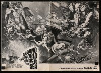 7s063 AROUND THE WORLD UNDER THE SEA pressbook 1966 Lloyd Bridges, great scuba diving fantasy art!