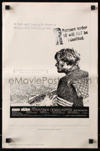 7s187 EASY RIDER pressbook 1969 Peter Fonda, Nicholson, biker classic directed by Dennis Hopper!