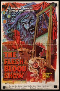 7s210 FLESH & BLOOD SHOW pressbook 1973 appalling amalgam of carnage & carnality, Ekaleri art!