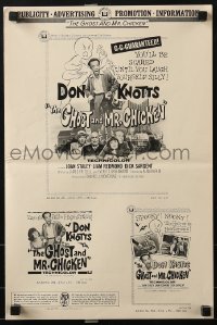 7s233 GHOST & MR. CHICKEN pressbook 1966 scared Don Knotts fighting spooks, kooks, and crooks!