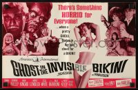 7s234 GHOST IN THE INVISIBLE BIKINI pressbook 1966 Boris Karloff + sexy girls & wacky horror images!