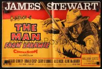 7s343 MAN FROM LARAMIE pressbook 1955 cool images of James Stewart, directed by Anthony Mann!
