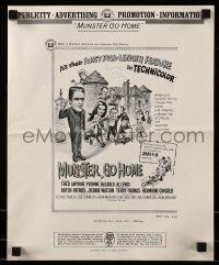 7s373 MUNSTER GO HOME pressbook 1966 Fred Gwynne, Yvonne De Carlo, Al Lewis, Butch Patrick, Watson!