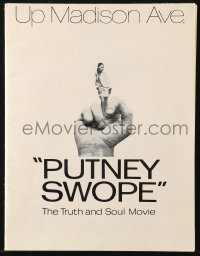 7s440 PUTNEY SWOPE pressbook 1969 Robert Downey Sr., classic image of black girl as middle finger!