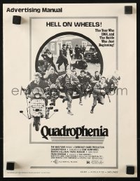 7s442 QUADROPHENIA pressbook 1979 great images of The Who & Sting, English rock & roll!
