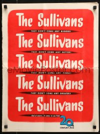 7s514 SULLIVANS pressbook 1944 Anne Baxter, Thomas Mitchell & 5 heroic doomed brothers in WWII!