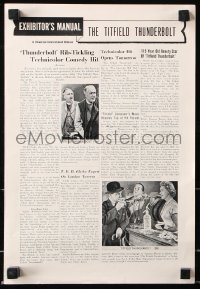 7s552 TITFIELD THUNDERBOLT pressbook 1953 Stanley Holloway, Charles Crichton Ealing Studios comedy!