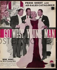 7s010 GO WEST YOUNG MAN English pressbook 1936 sexy Mae West, Warren William, Randolph Scott!