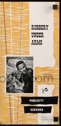 7s028 ROBBERY UNDER ARMS English pressbook 1958 hold up goes wrong in the Australian Outback!