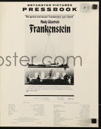 7s059 ANDY WARHOL'S FRANKENSTEIN pressbook 1974 Joe Dallessandro, directed by Paul Morrissey!