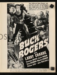 7s117 BUCK ROGERS pressbook R1940s Buster Crabbe, classic Universal sci-fi serial!