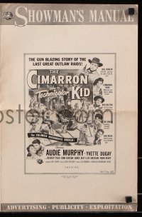 7s142 CIMARRON KID pressbook 1952 Budd Boetticher, Audie Murphy led the last great outlaw raids!