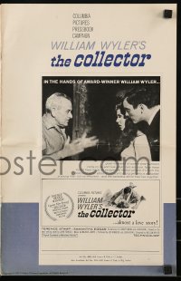 7s147 COLLECTOR pressbook 1965 Terence Stamp & Samantha Eggar, directed by William Wyler!