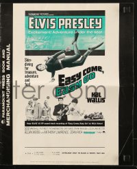 7s186 EASY COME, EASY GO pressbook 1967 scuba diver Elvis Presley looking for adventure & fun!