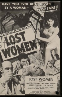 7s361 MESA OF LOST WOMEN pressbook 1952 grown up Jackie Coogan vs super women who kissed & killed!